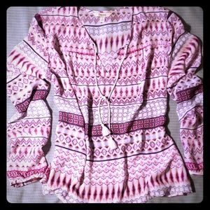 Decree womens long sleeve top sz-L